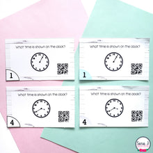 Load image into Gallery viewer, Telling Time to the 5 Minutes Task Cards