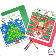Load image into Gallery viewer, Winter Editable Color by Sight Word Mystery Picture