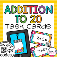 Load image into Gallery viewer, Addition to 20 Task Cards