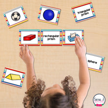 Load image into Gallery viewer, 2d and 3d Shapes Math Centers