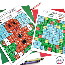 Load image into Gallery viewer, Winter Editable Color by Sight Word Mystery Picture