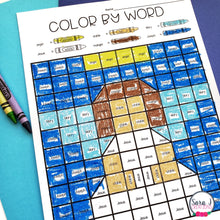 Load image into Gallery viewer, Winter Editable Color by Sight Word Mystery Picture