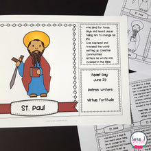 Load image into Gallery viewer, Catholic Saints Interactive Notebook Volume 2