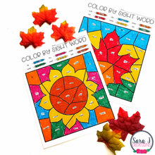 Load image into Gallery viewer, Editable Color by Sight Word - Fall Version