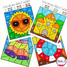Load image into Gallery viewer, Editable Color by Sight Word - Summer Version