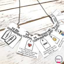 Load image into Gallery viewer, Catholic Reward Tags Volume 3 - Ten Commandments, Seven Sacraments