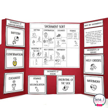 Load image into Gallery viewer, 7 Sacraments Catholic Lapbook