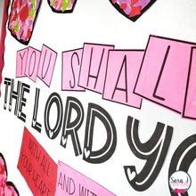 Load image into Gallery viewer, Valentine's Day Catholic Bulletin Board - The Great Commandment