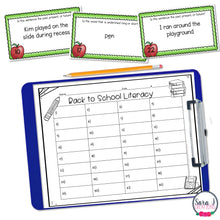 Load image into Gallery viewer, Back to School ELA Task Cards