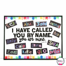 Load image into Gallery viewer, Student Name Catholic Bulletin Board - Back to School
