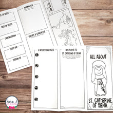 Load image into Gallery viewer, Catholic Saint Report Trifold Brochure