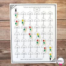 Load image into Gallery viewer, Editable Color by Sight Word Spring Mazes