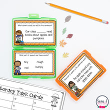 Load image into Gallery viewer, Fall ELA Task Cards - Parts of Speech
