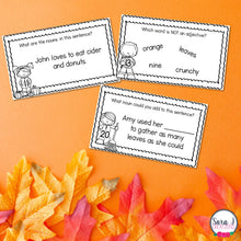 Load image into Gallery viewer, Fall ELA Task Cards - Parts of Speech