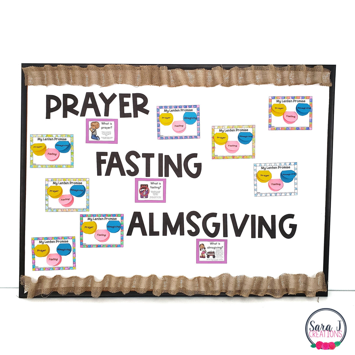Lent Catholic Bulletin Board Sara J Creations