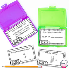 Load image into Gallery viewer, Back to School Math Task Cards