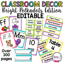 Load image into Gallery viewer, Classroom Decor - Bright Polkadots Theme