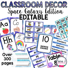 Load image into Gallery viewer, Space Galaxy Classroom Decor Bundle