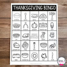 Load image into Gallery viewer, Thanksgiving Bingo