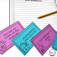 Load image into Gallery viewer, Winter Themed ELA Task Cards - Punctuation, Parts of Speech, Fix the Sentence