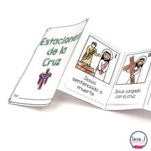 Load image into Gallery viewer, Stations of the Cross Mini Book SPANISH VERSION