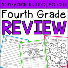 Load image into Gallery viewer, Summer Review Fourth Grade