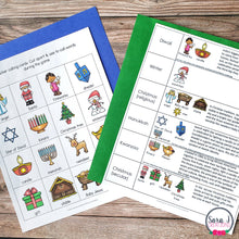 Load image into Gallery viewer, Winter Holidays Bingo - Christmas, Hanukkah, Diwali, Kwanzaa