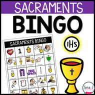 Catholic Seven Sacraments Bingo Cards Catholic Religion Vocabulary Games