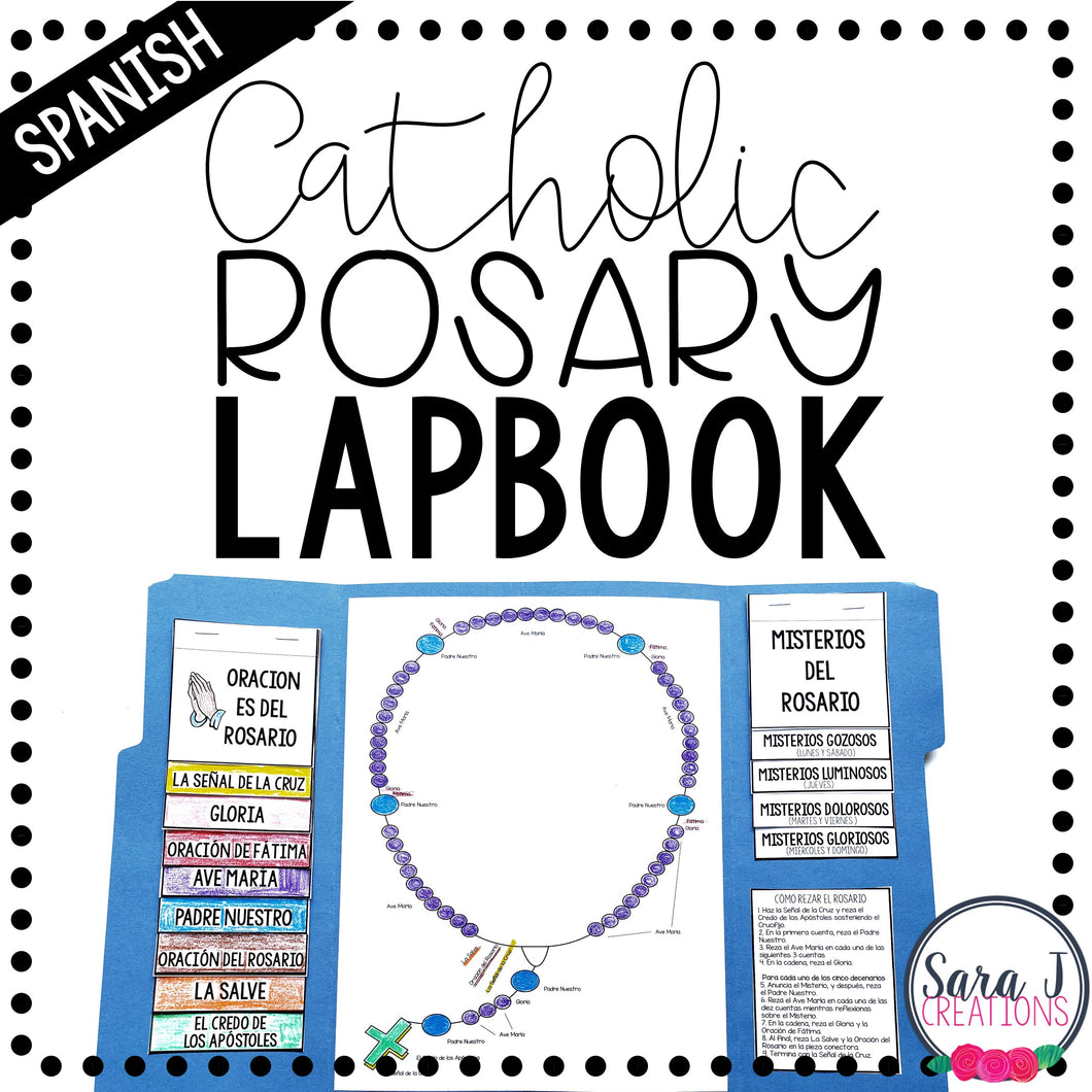 Rosary Lapbook Catholic Spanish Version
