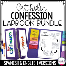 Load image into Gallery viewer, Confession Lapbook BUNDLE Spanish English Reconciliation
