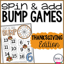 Load image into Gallery viewer, Thanksgiving Addition Fact Fluency Games
