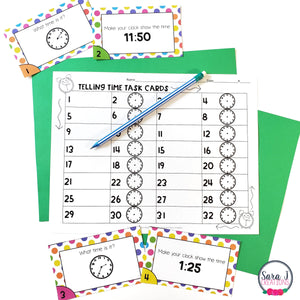Telling Time to the Five Minute Centers