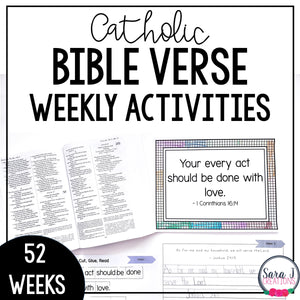 Catholic Bible Verses for the Year Bible Lessons Kids Activities