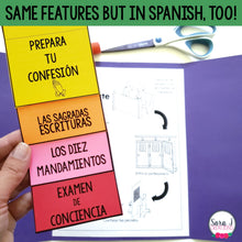 Load image into Gallery viewer, Confession Lapbook BUNDLE Spanish English Reconciliation
