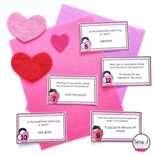 Valentine's Day ELA Task Cards