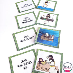 Miracles of Jesus Matching Card Game