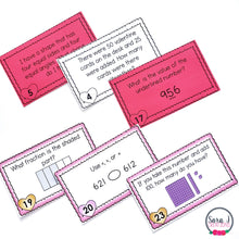 Load image into Gallery viewer, Valentine&#39;s Day Math Task Cards
