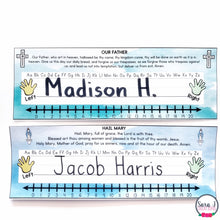 Load image into Gallery viewer, Catholic Desk Name Tags Classroom Decor
