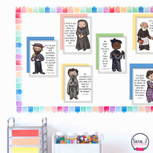 Catholic Saint Quotes Posters Catholic Classroom Decor All Saints Day Decor