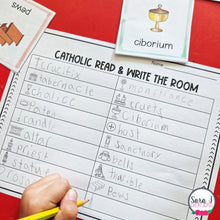 Load image into Gallery viewer, Catholic Read and Write the Room - Objects Parts of Mass
