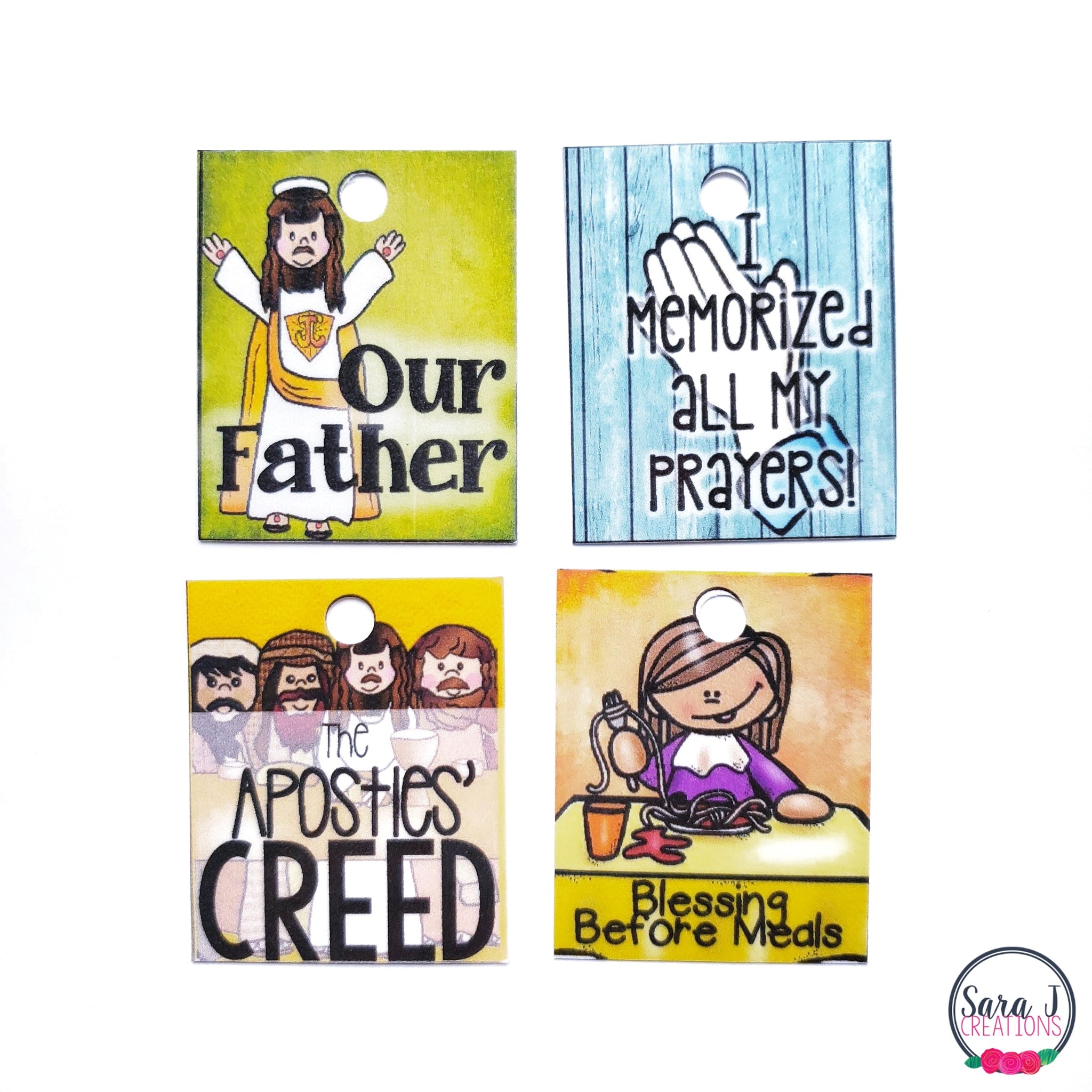 Catholic Prayer Tags – Sara J Creations