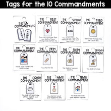 Load image into Gallery viewer, Catholic Reward Tags Volume 3 - Ten Commandments, Seven Sacraments
