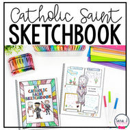 Catholic Saints Sketchbook (Coloring Book for Big Kids)