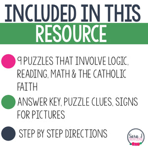 Catholic Escape Room Young Saints Religion Activities All Saints Day Game
