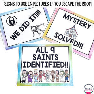 Catholic Escape Room Young Saints Religion Activities All Saints Day Game