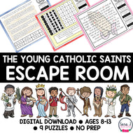 Catholic Escape Room Young Saints Religion Activities All Saints Day Game