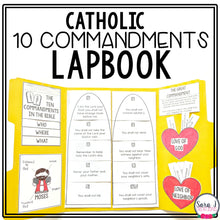 Load image into Gallery viewer, Ten Commandments Catholic Lapbook
