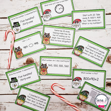 Load image into Gallery viewer, Christmas Math Task Cards for 2nd Grade Math Review
