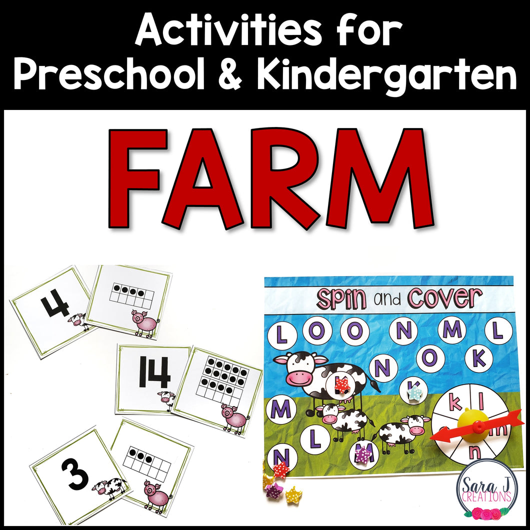 Farm Preschool Kindergarten Unit