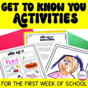 Get to Know You Activities for Back to School